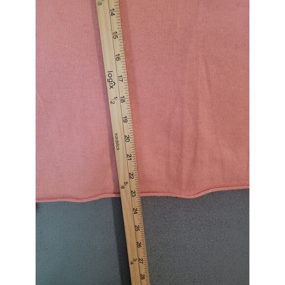 Eileen Fisher Scoop Neck Sweater – Lightweight Silk-Cashmere Blend – M – Orange - Picture 6 of 9